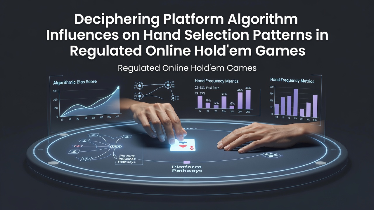 Visual representation of poker algorithm data flows in regulated online Hold'em platforms