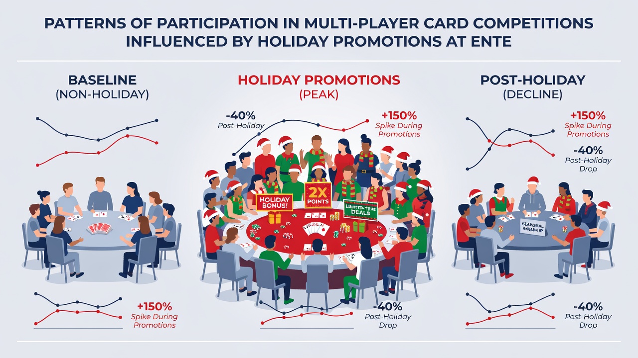 Players engaged in multi-player card competition at resort tournament area