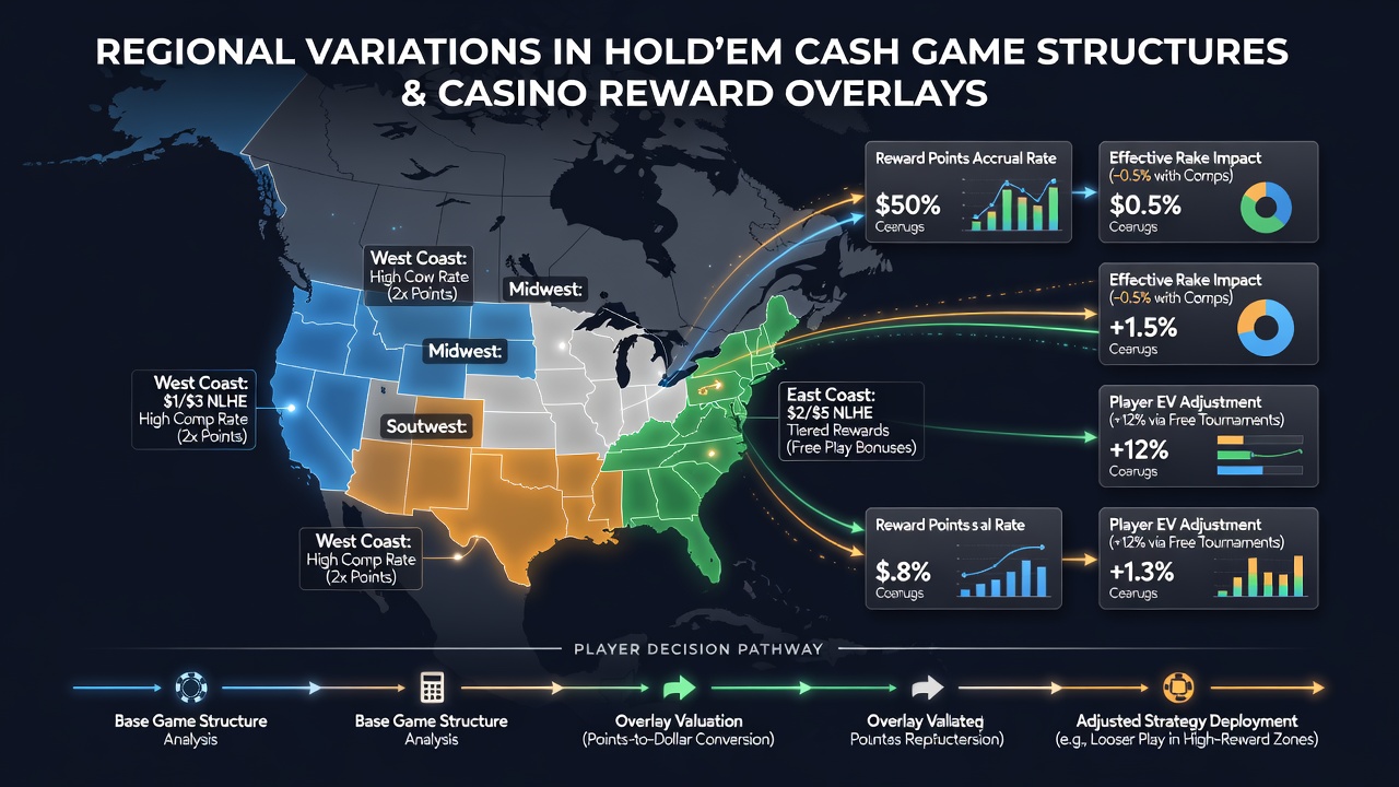 Players reviewing session planning dashboards on hybrid poker platforms with regional reward overlay metrics